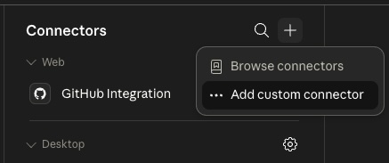 Click add a custom connector
