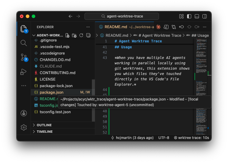 !W badge warning of potential conflict